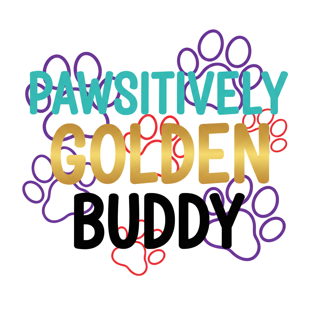 Custom Golden Retriever Paw Print Ornament Personalized Heart Shaped Dog Owner