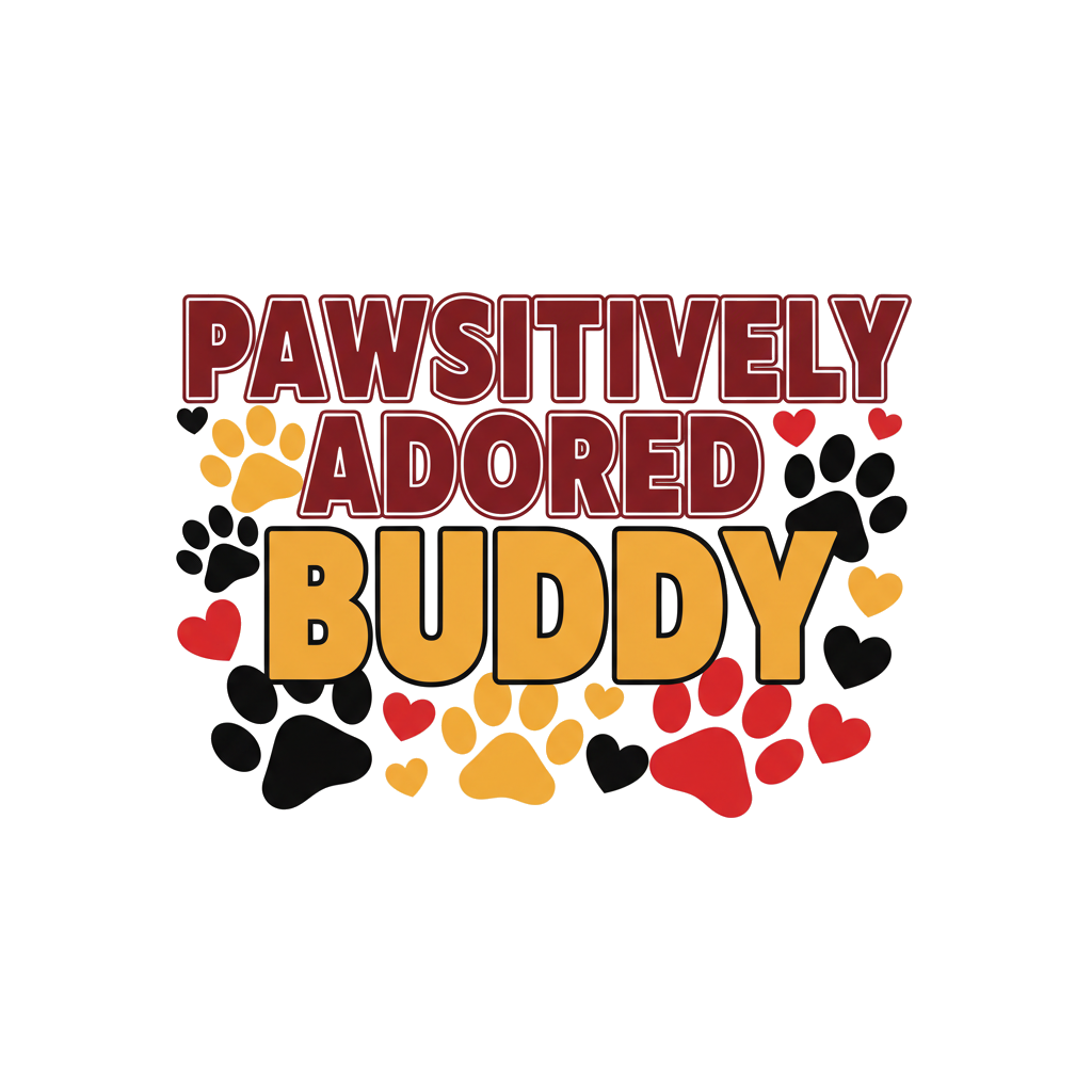 Custom Pet Paw Print Poster Personalized Name Pet Lover Gift Dog Owner