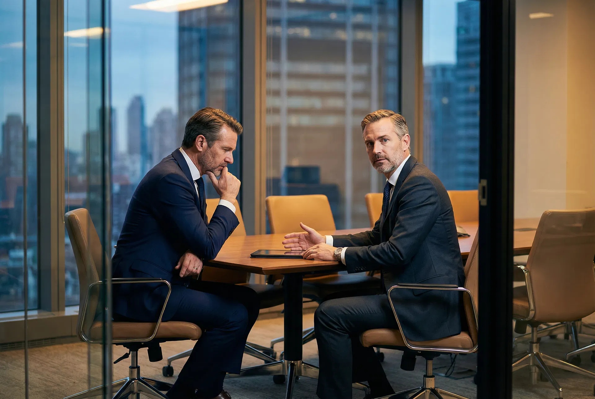 Gespräch zwischen Entscheidern