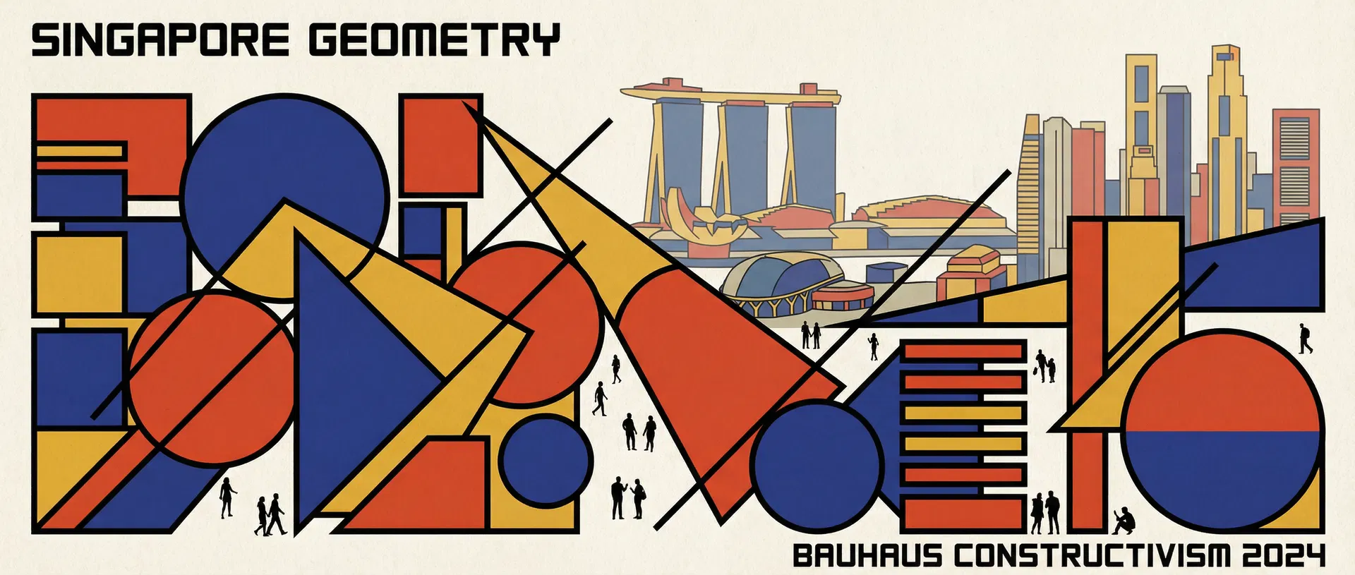 Bauhaus geometric composition