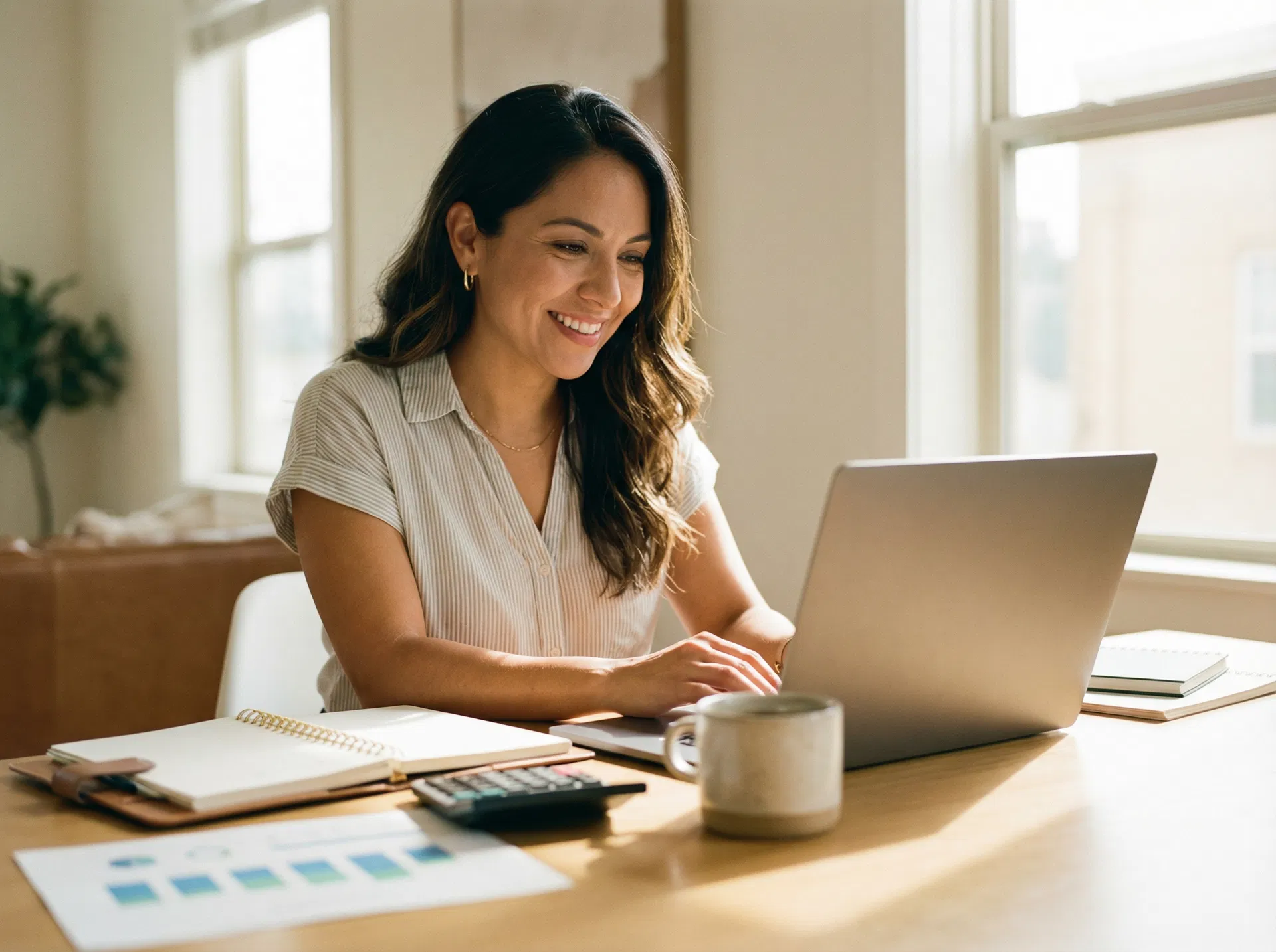 Small business owner reviewing tax strategy documents with Axion Tax and Beyond advisor in East Bay California