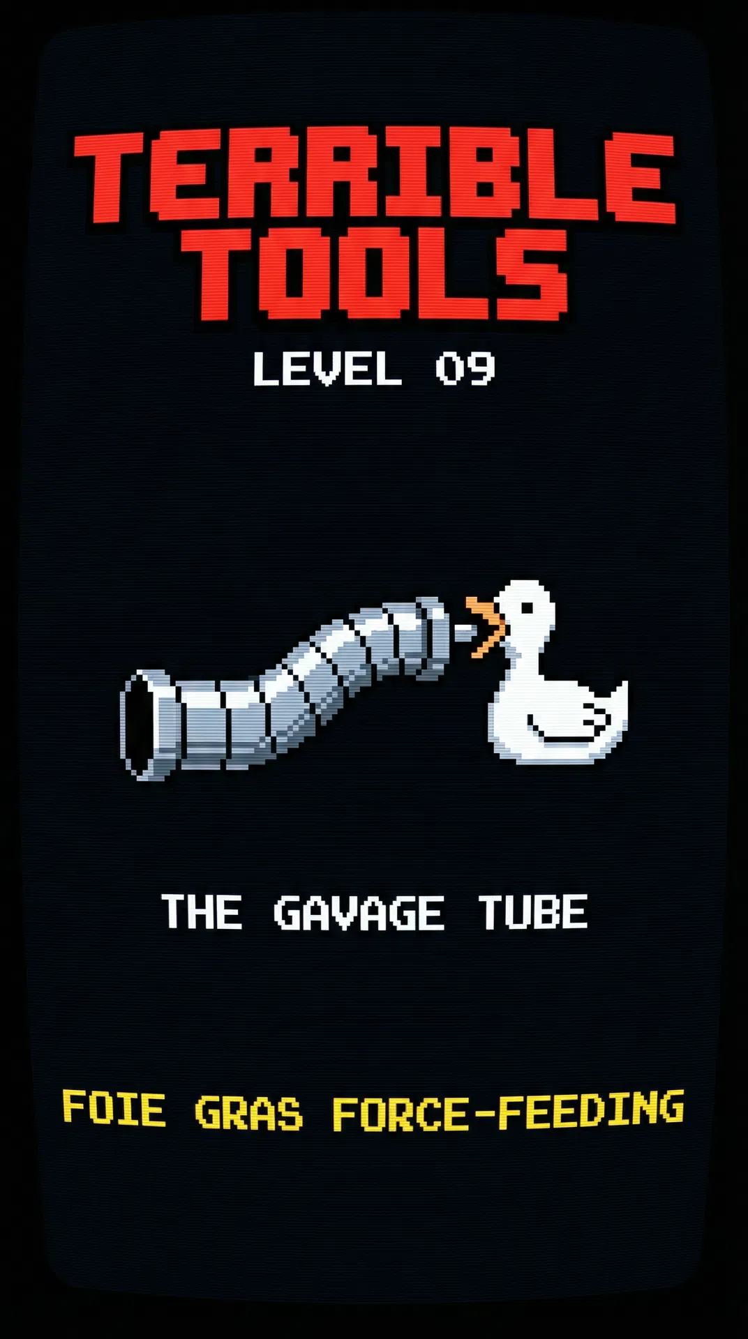 THE GAVAGE TUBE - Pixel Art