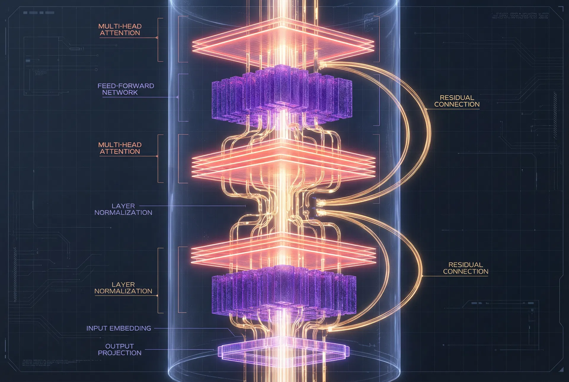 Transformer architecture visualization
