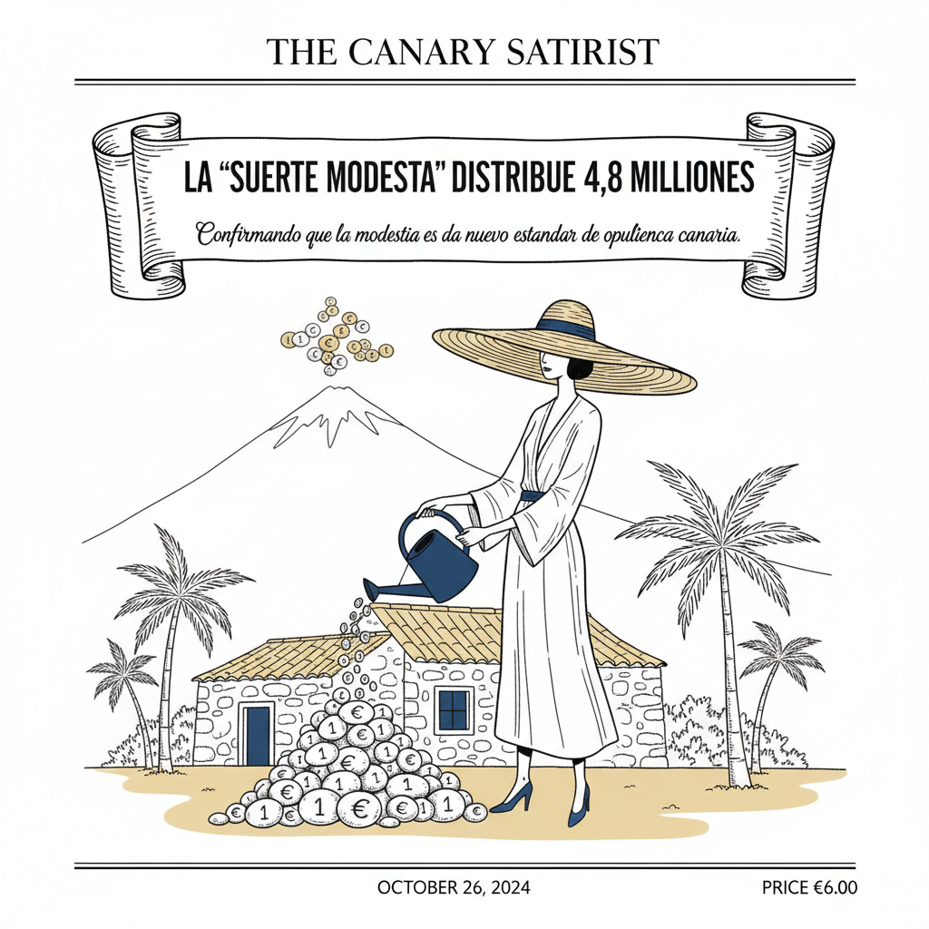 La 'Suerte Modesta' distribuye 4,8 millones, confirmando que la modestia es el nuevo estándar de opulencia canaria