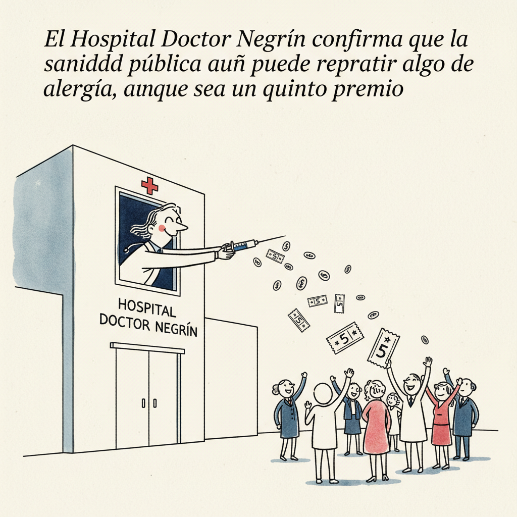 El Hospital Doctor Negrín confirma que la sanidad pública aún puede repartir algo de alegría, aunque sea un quinto premio