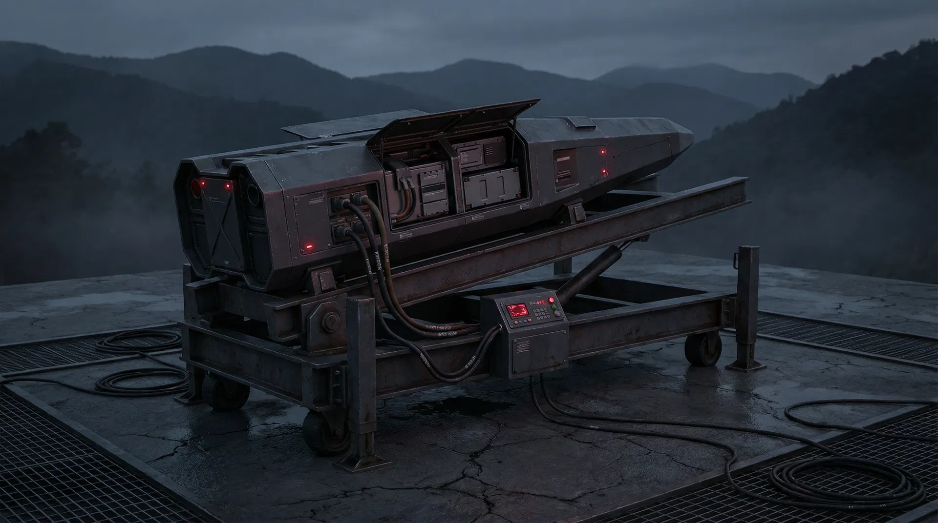 HELLBENDER-I interceptor system on field-deployable launcher