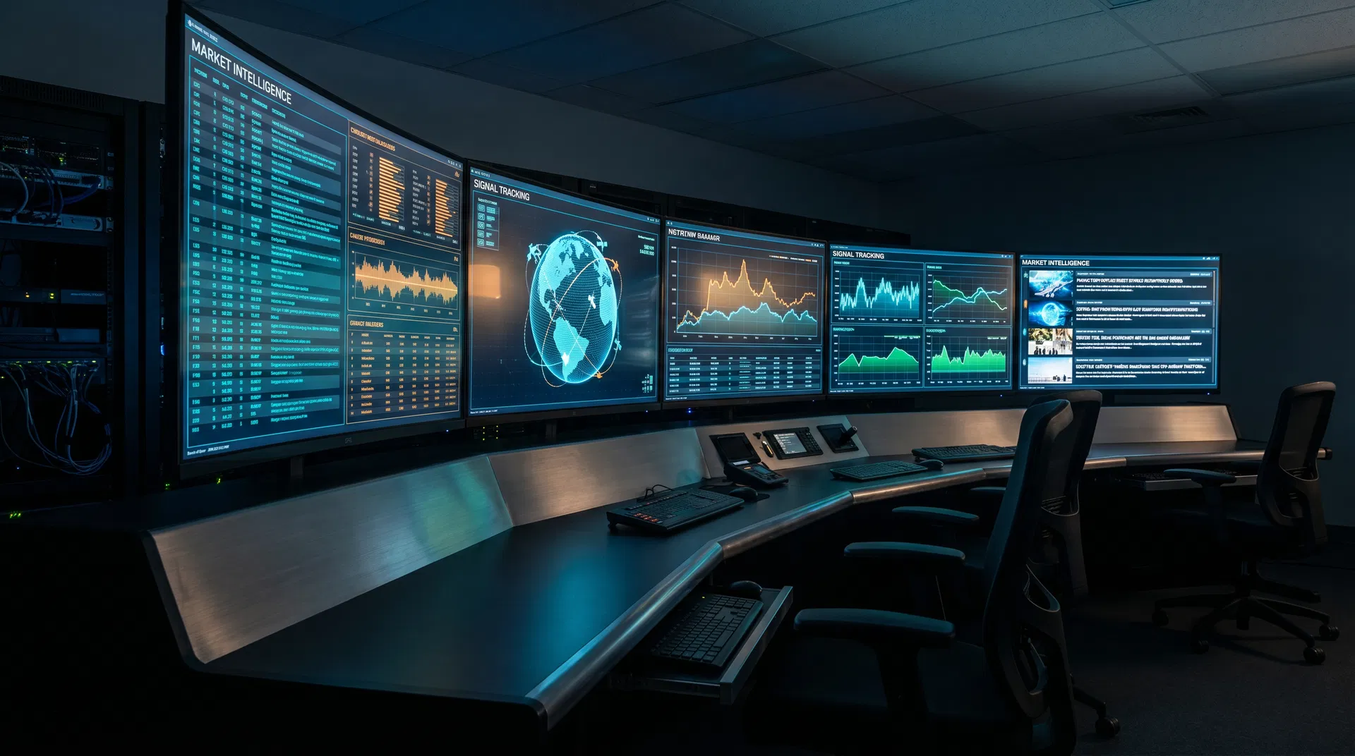 AI command center visualization