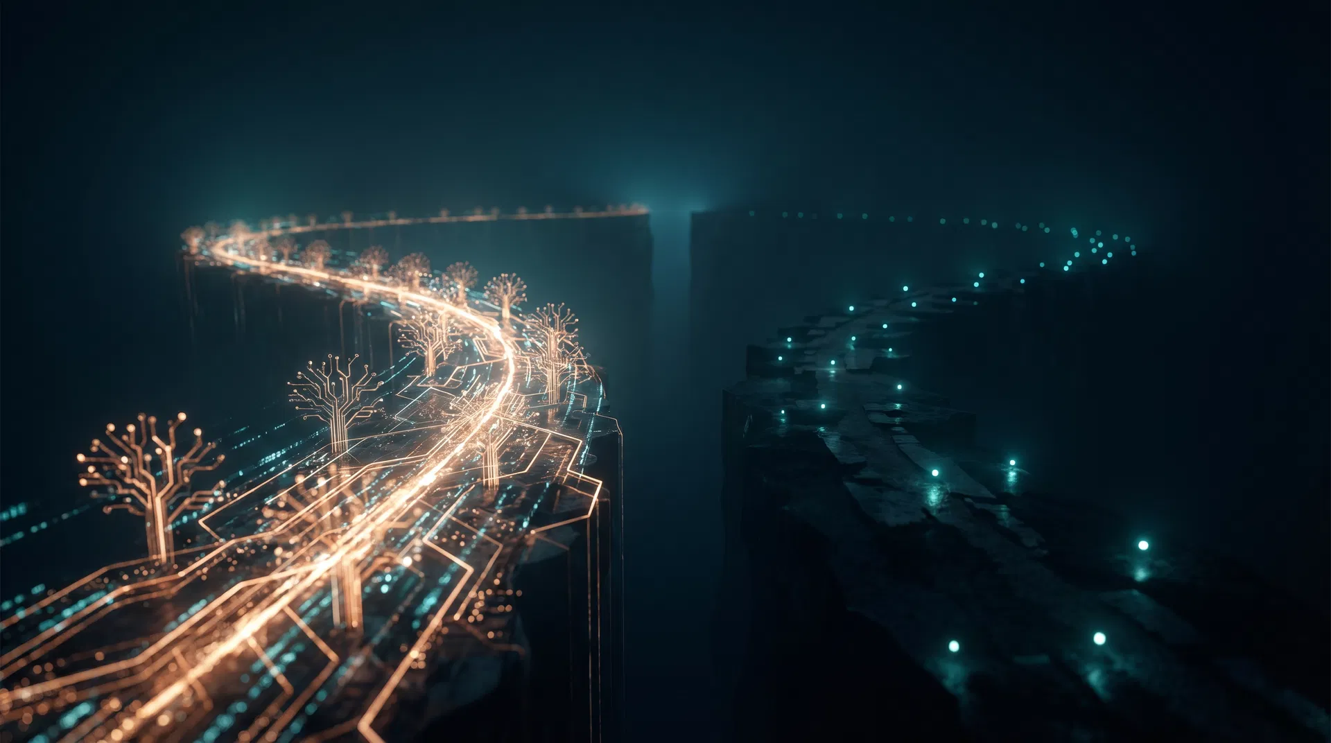 Diverging paths of AI adoption