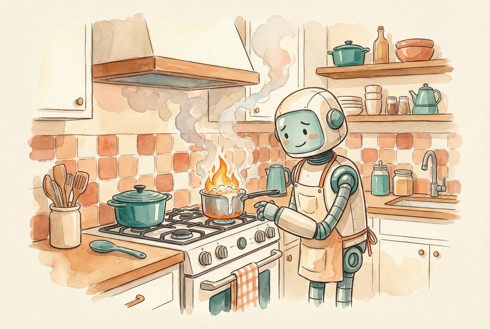 Watercolor illustration for The Kitchen