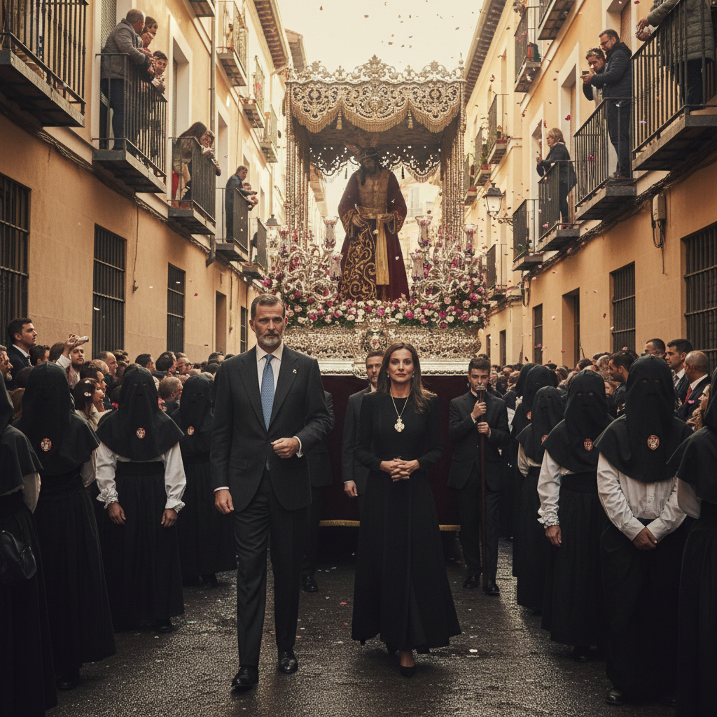 Un Viernes Santo Inesperado: Los Reyes y sus Hijas Sorprenden en Carabanchel