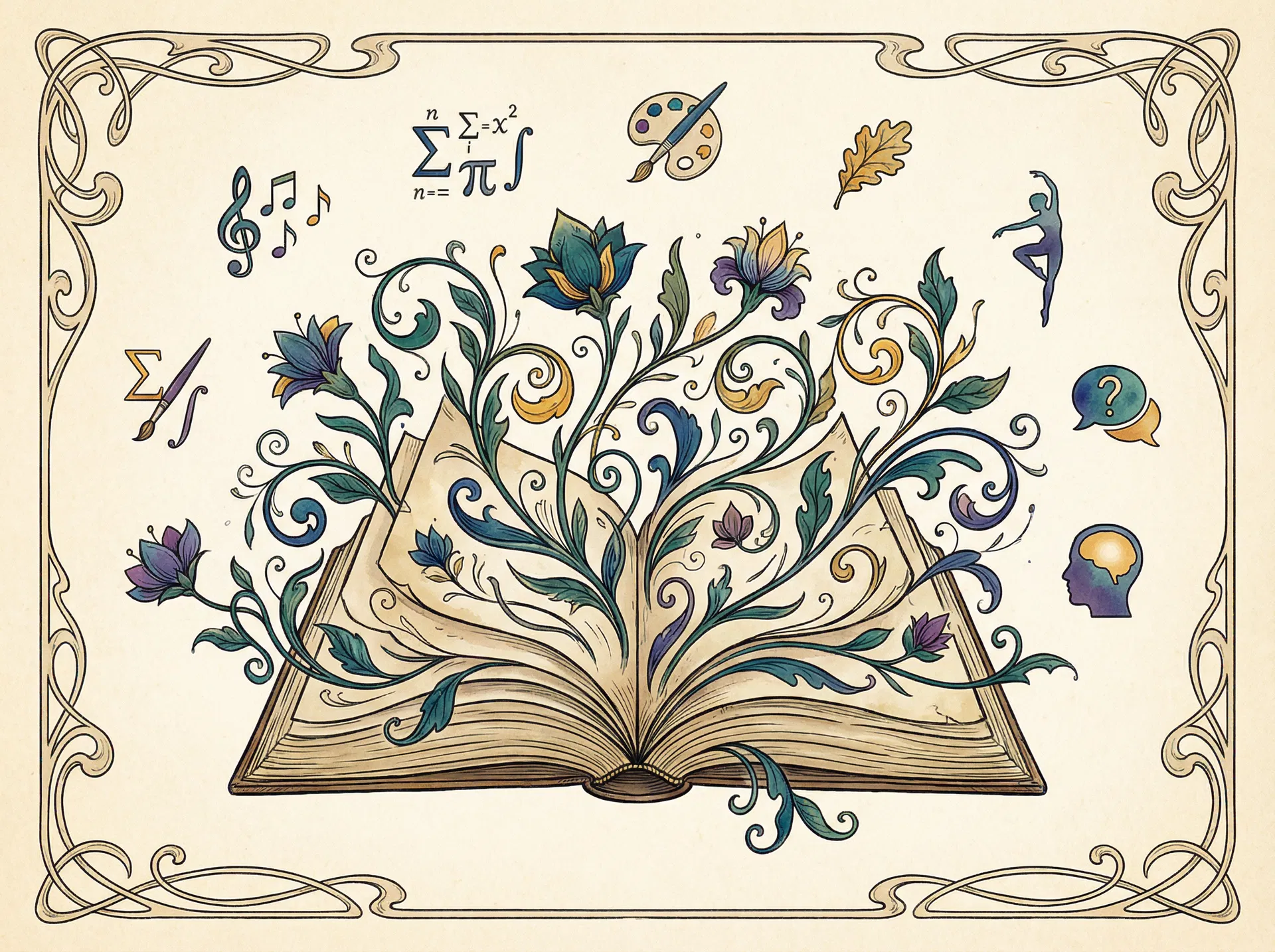 Illustration representing the book's themes