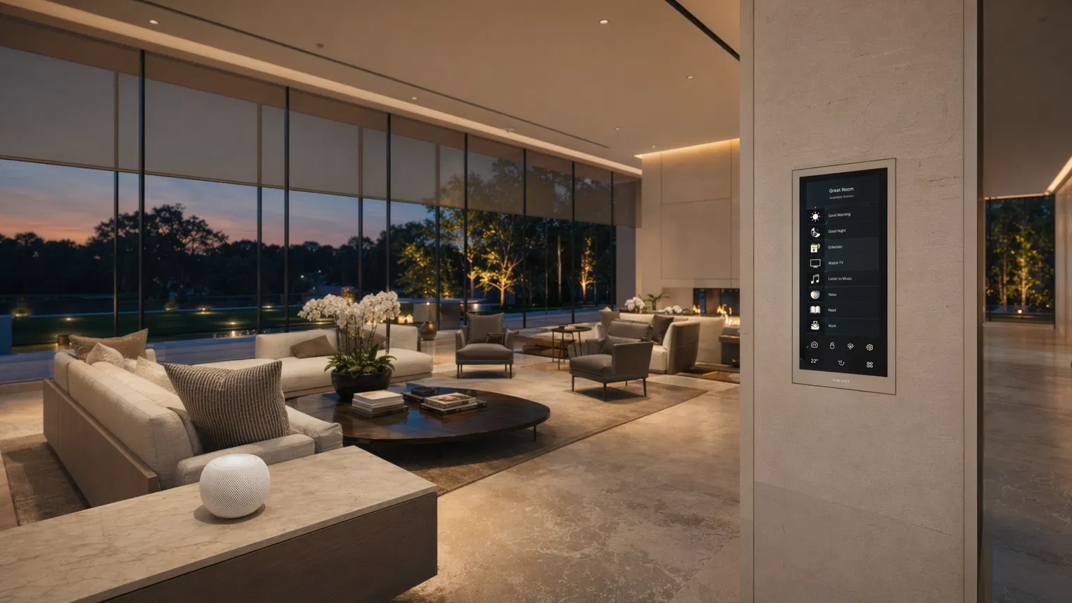 Luxury smart home interior