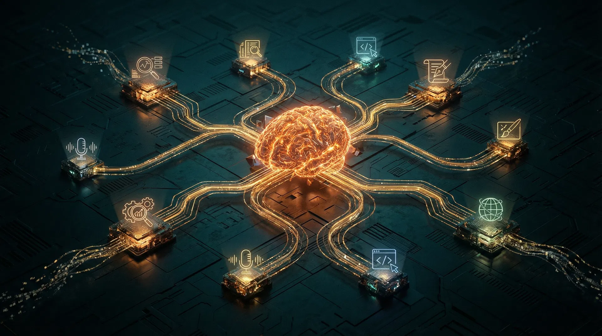 Agent orchestration architecture