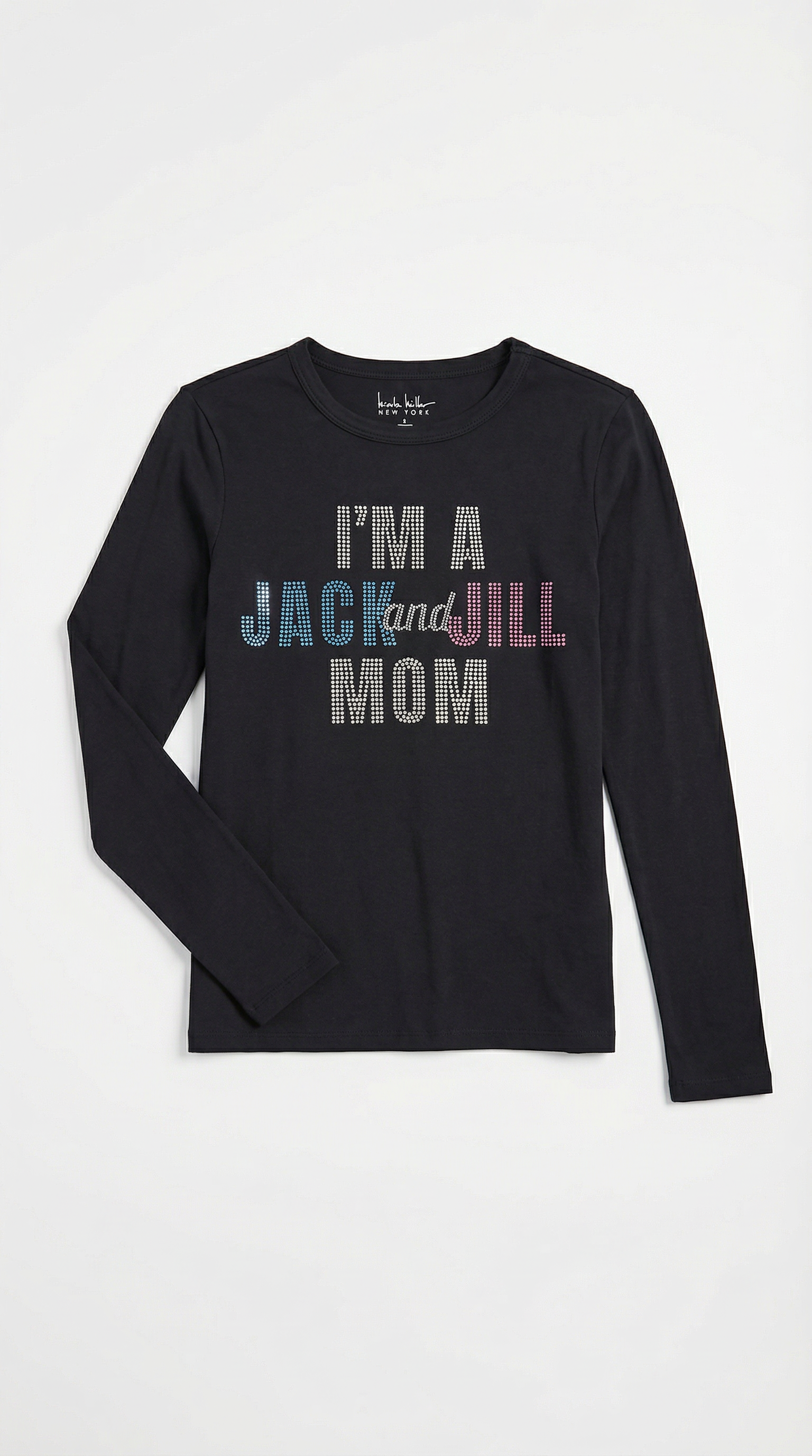 "I'm a Jack and Jill Mom" Rhinestone Tee - Image 3