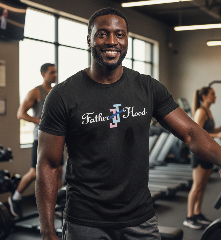 Father Hood Tee - Interlocking Js