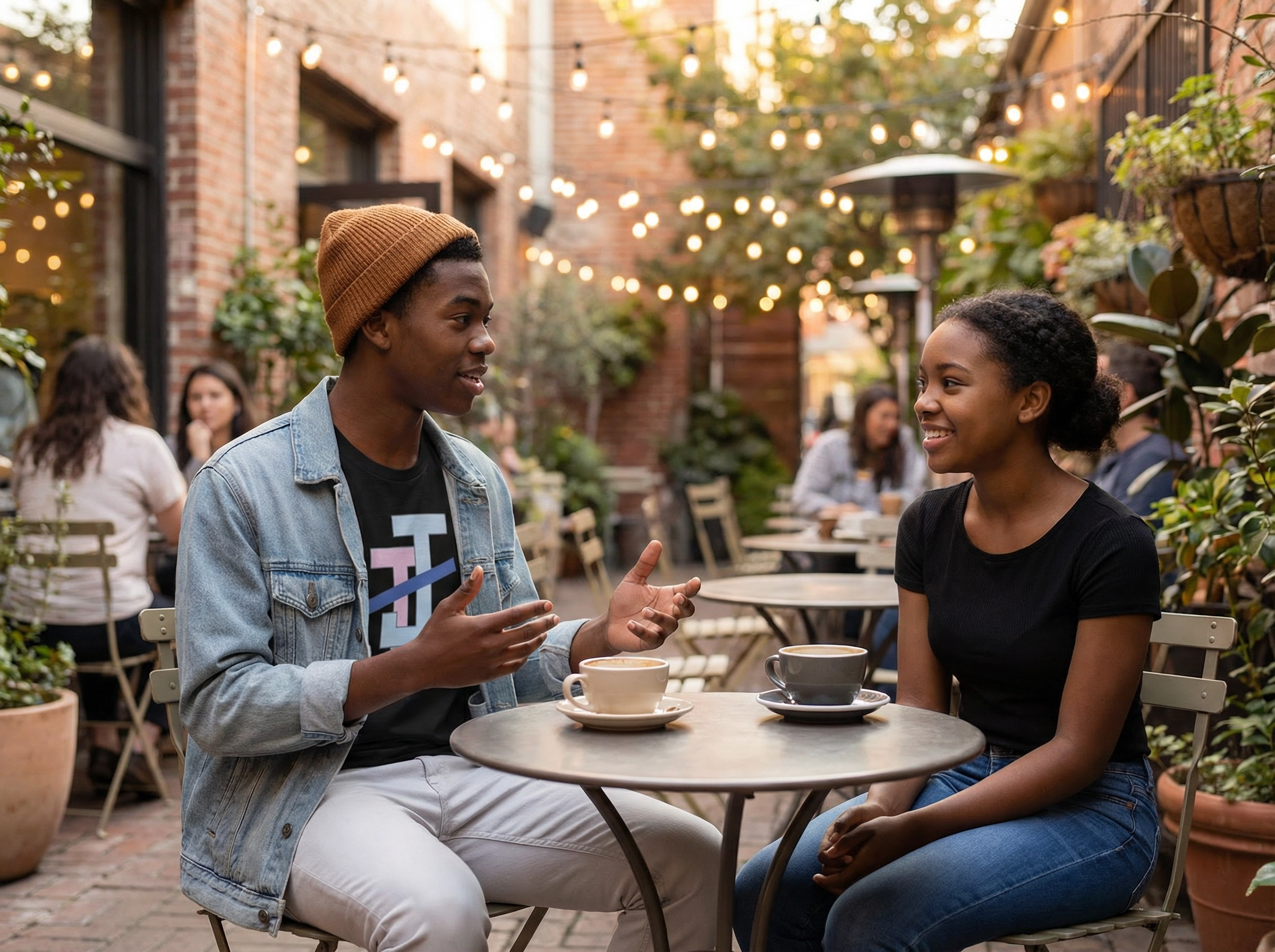 Interlocking J&J Tee - Teens alternate view