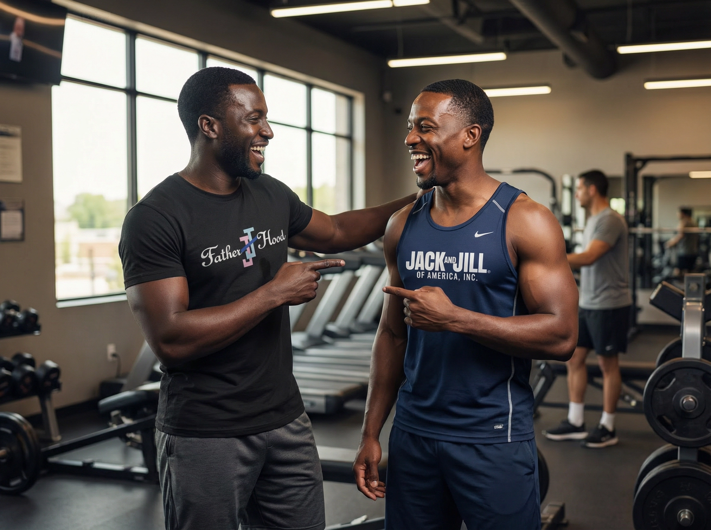 Father Hood Tee - Interlocking Js alternate view