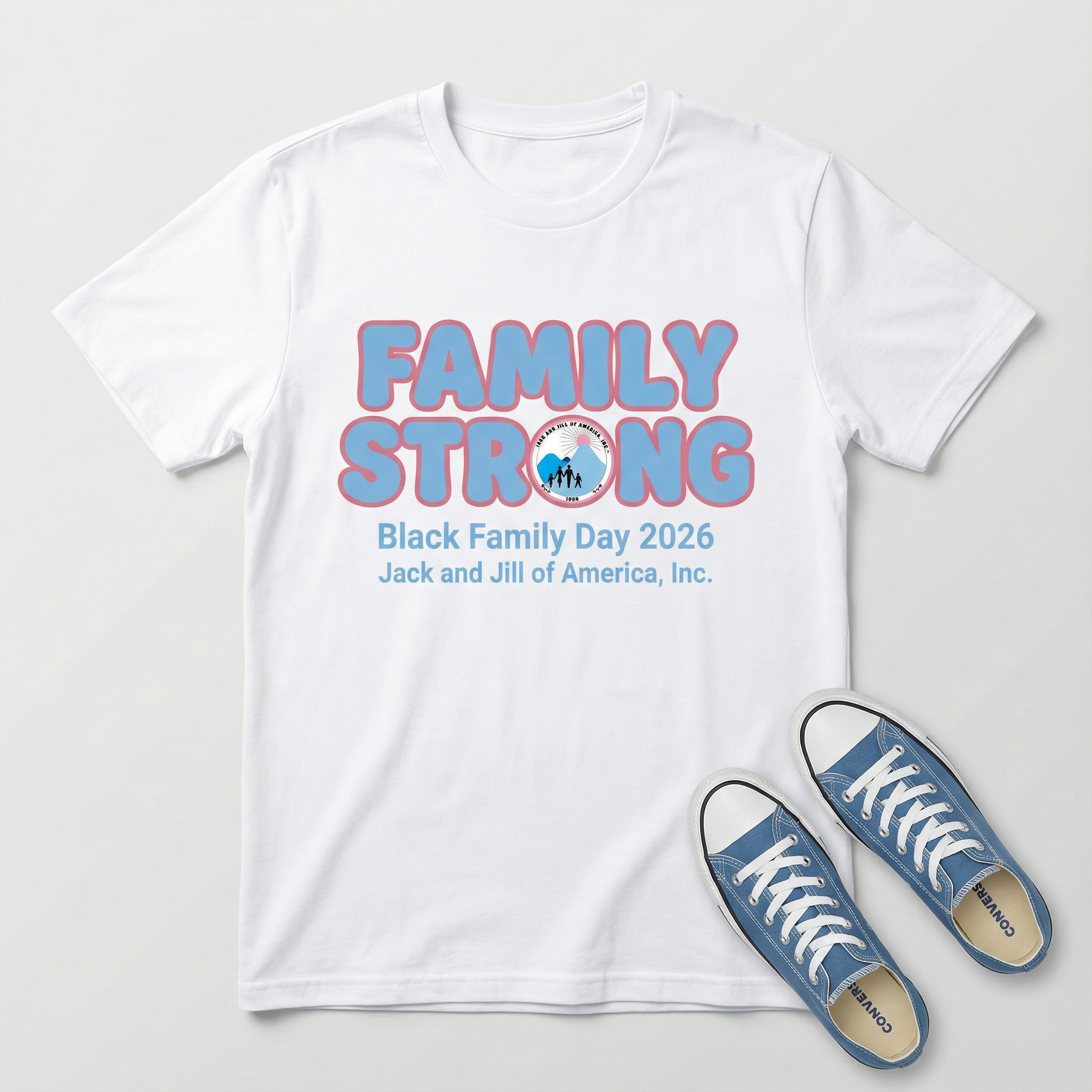 Family Strong Black Family Day Tee