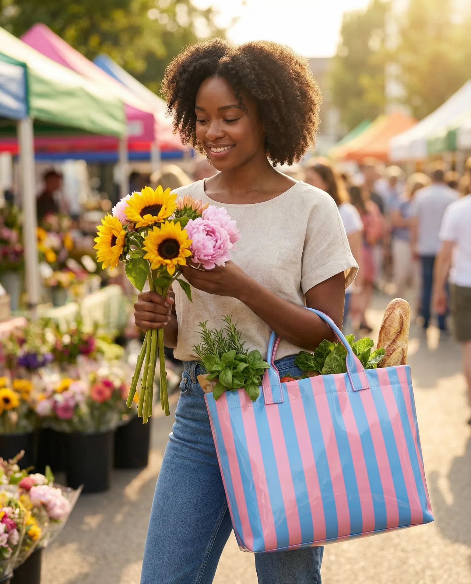 The Everyday Stripe Carryall