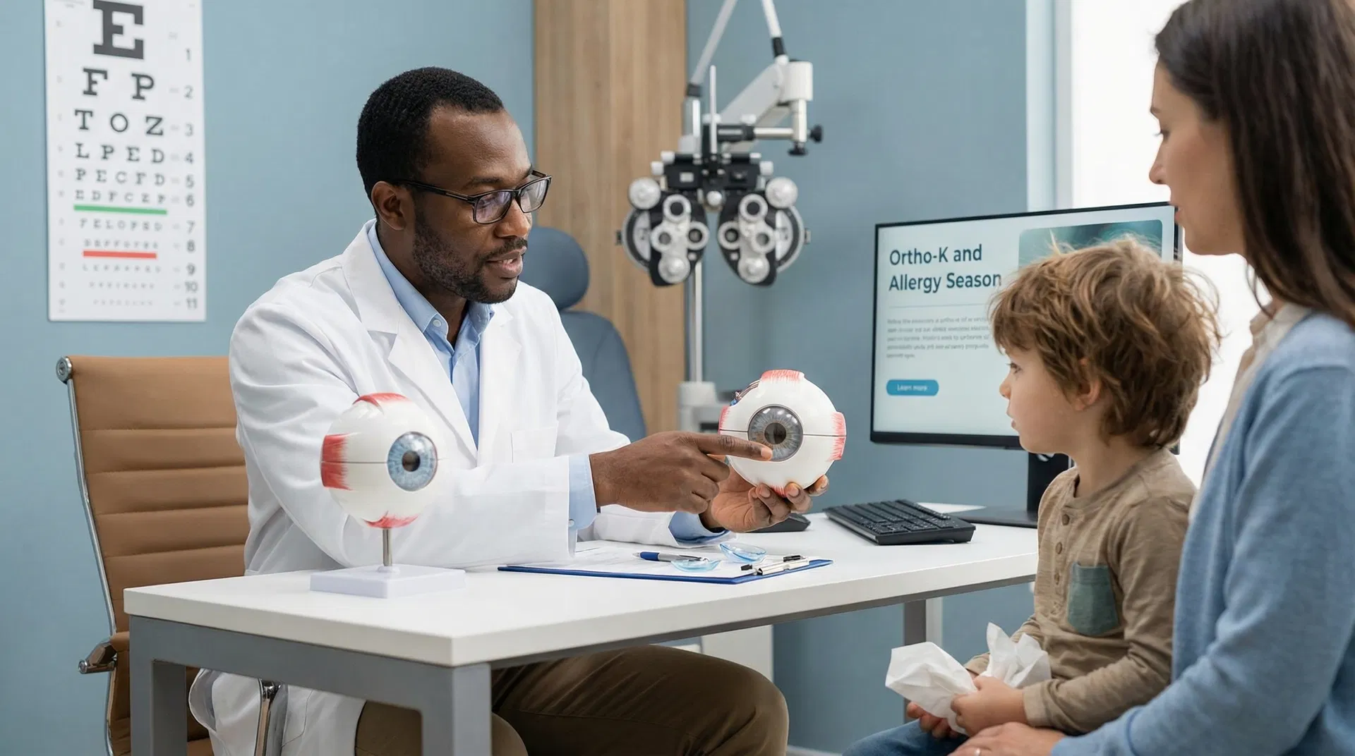Ortho-K for Kids with Allergies: Why Overnight Lenses Beat Daytime Contacts