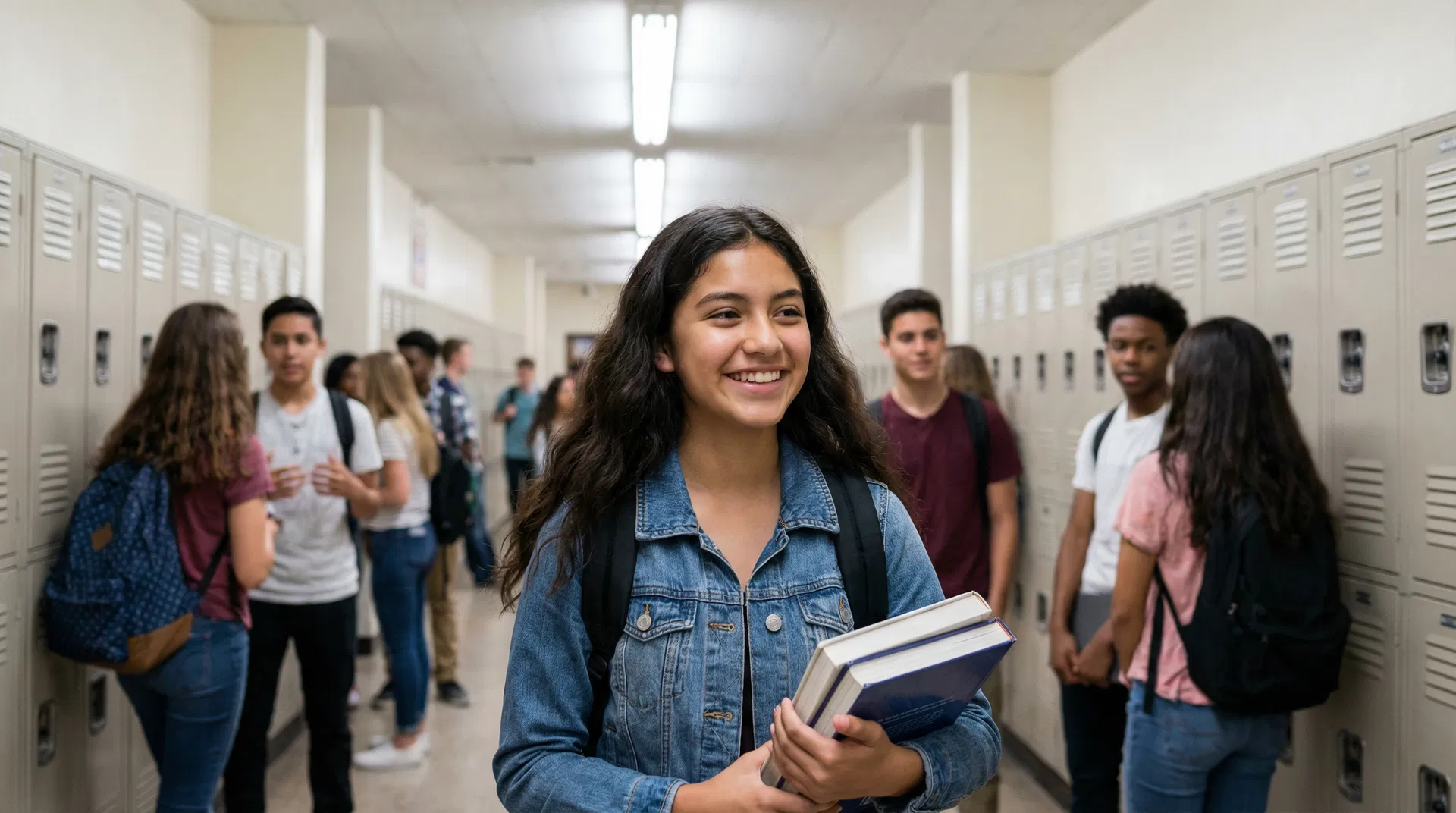 Teenager smiling confidently