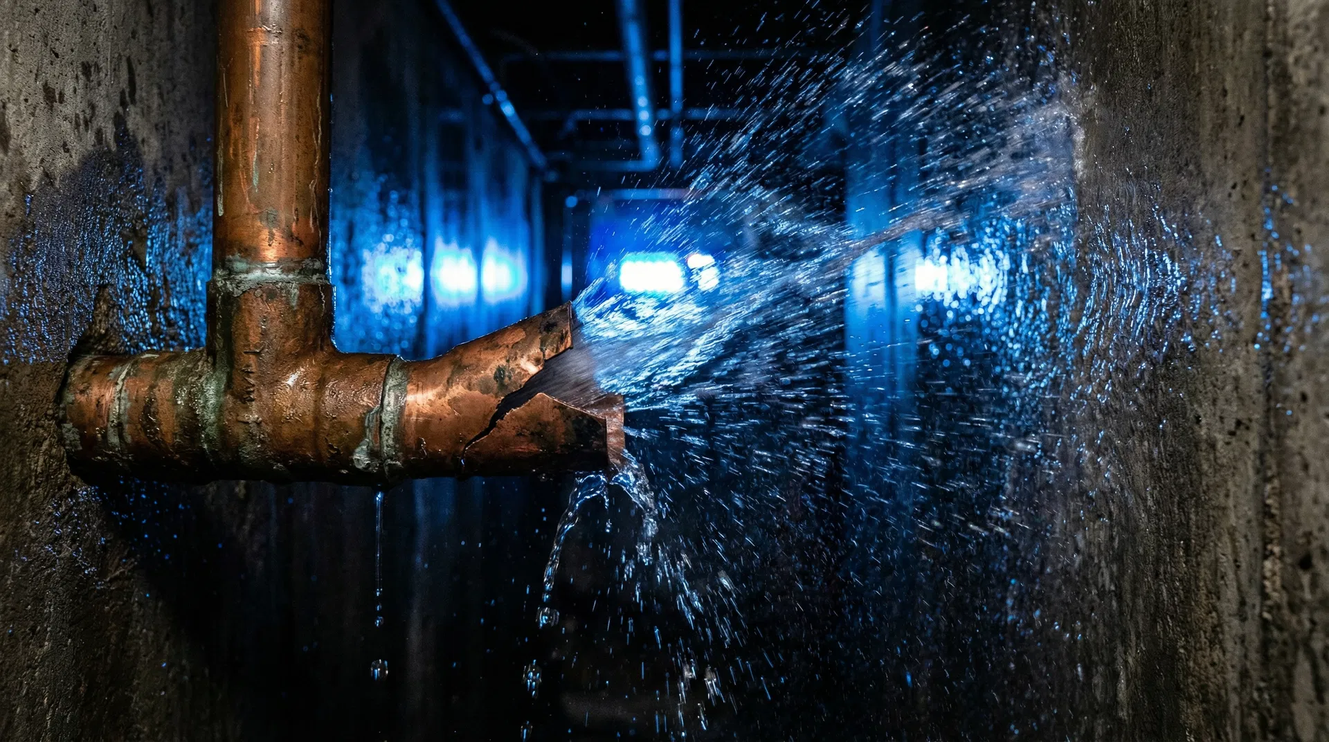 Burst pipe emergency