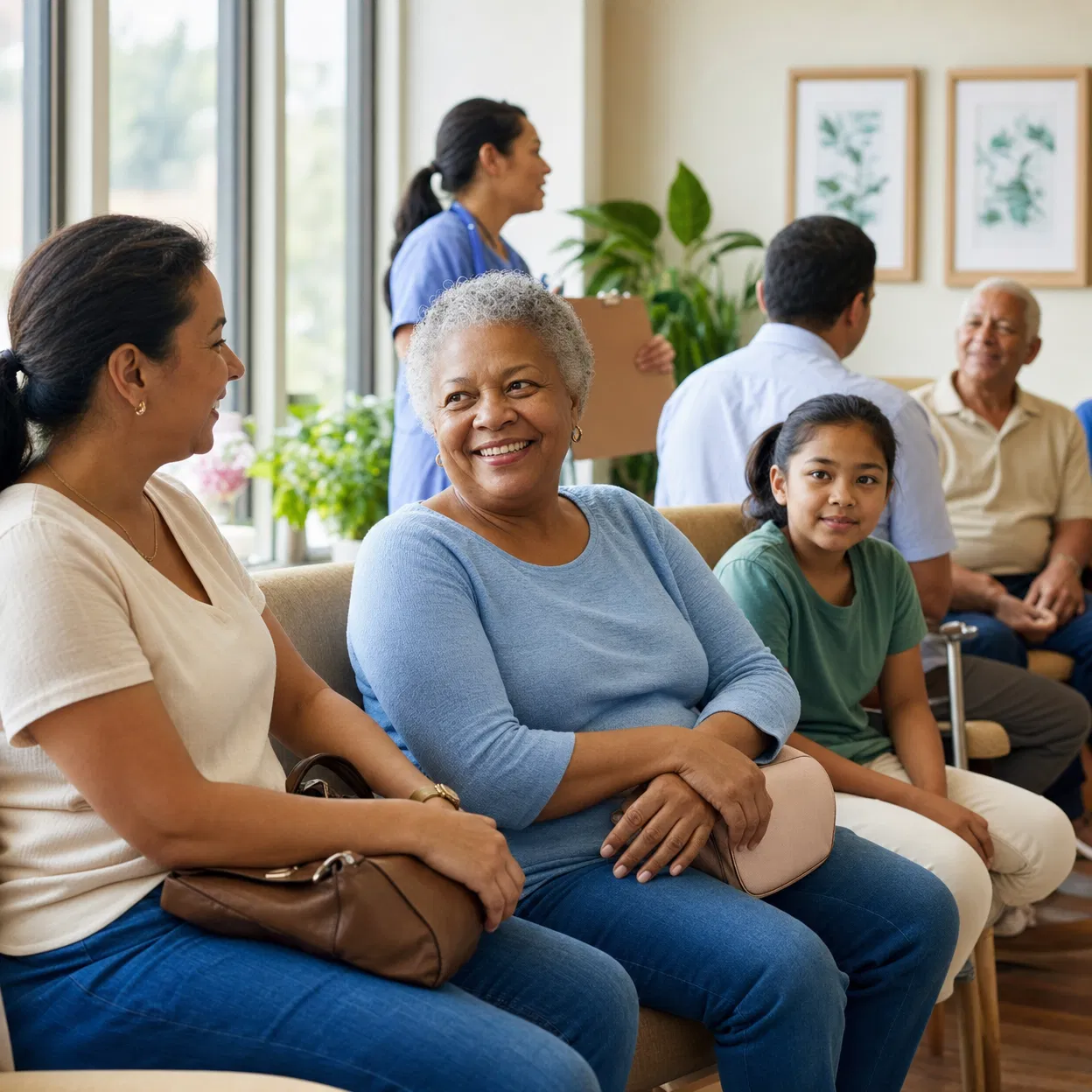 Patients in a healthcare setting