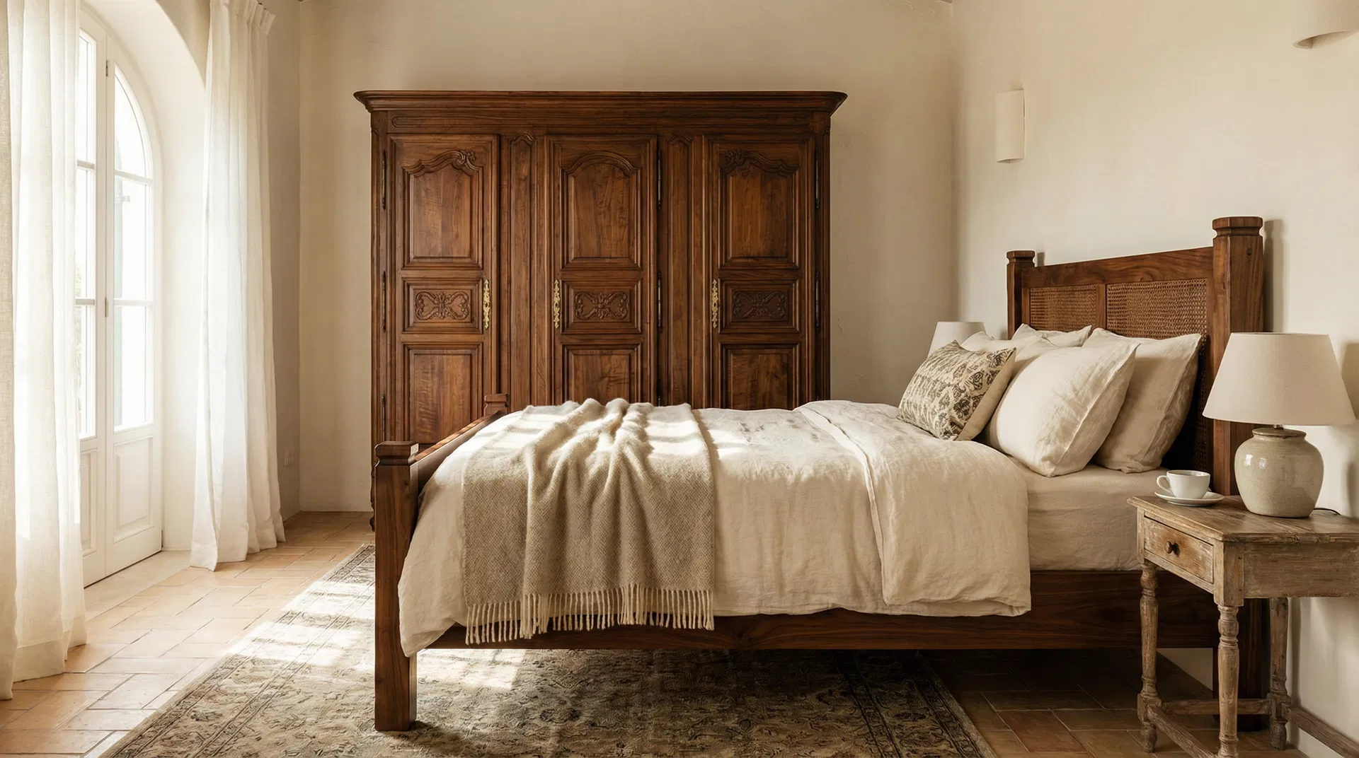 Quarto com mobiliário em madeira — Lúcio Móveis