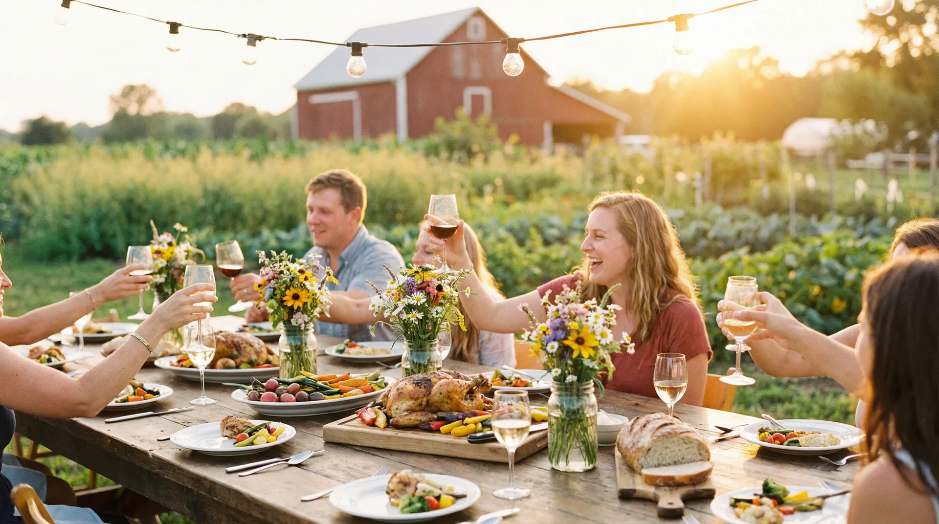 A farm-to-table harvest dinner at Beach Plum Farm in West Cape May