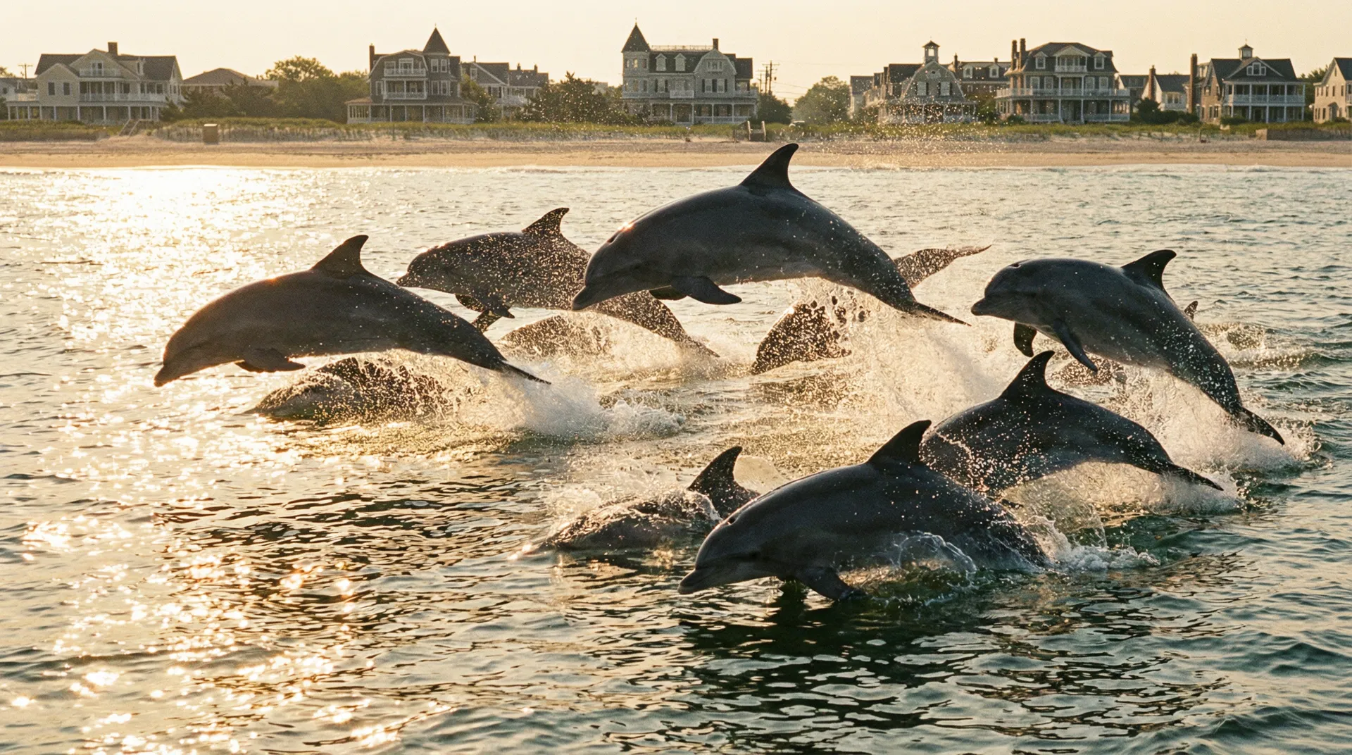 Local Fishermen Report Record Dolphin Pod Sightings Along Cape May Coastline