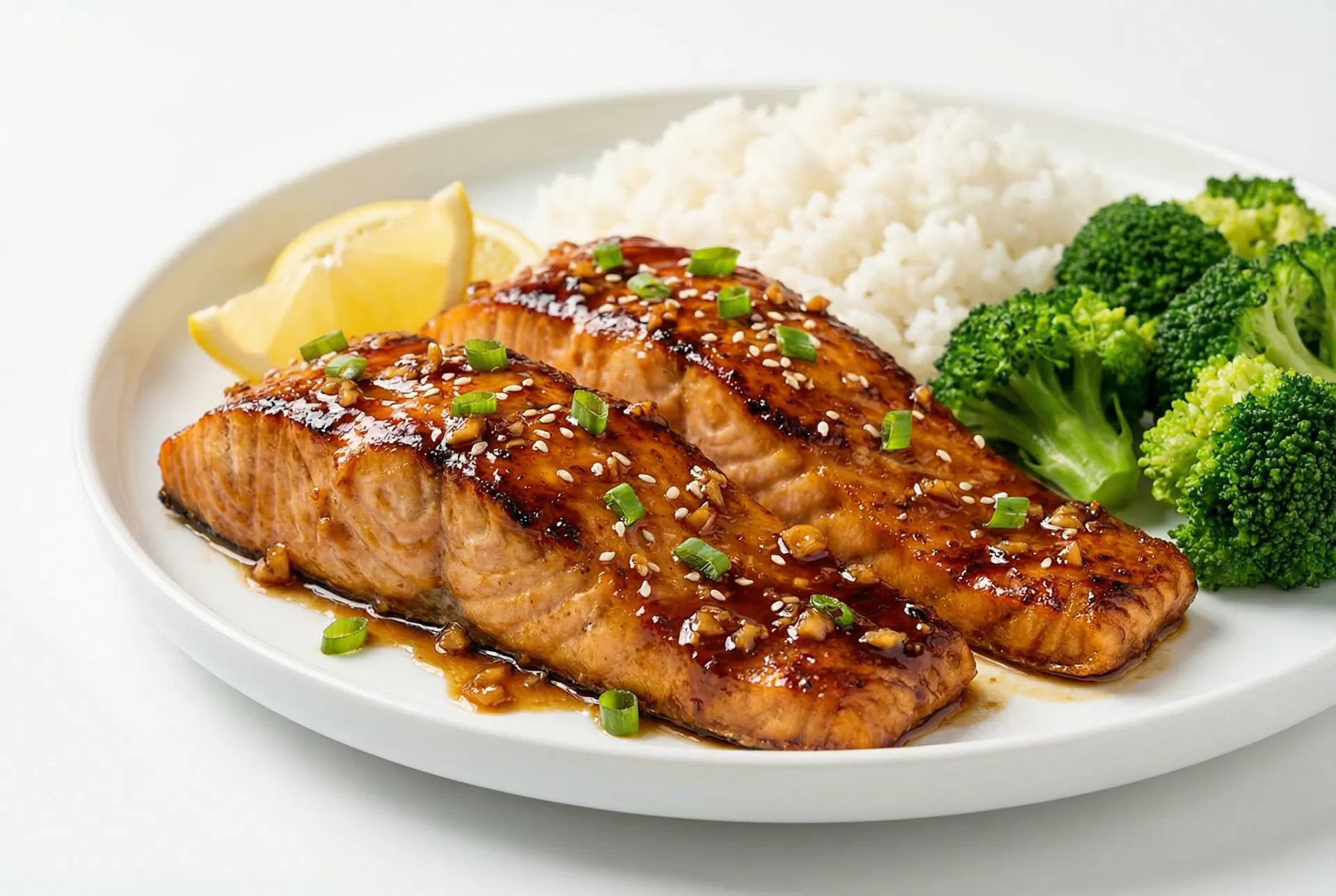 Honey Garlic Glazed Salmon