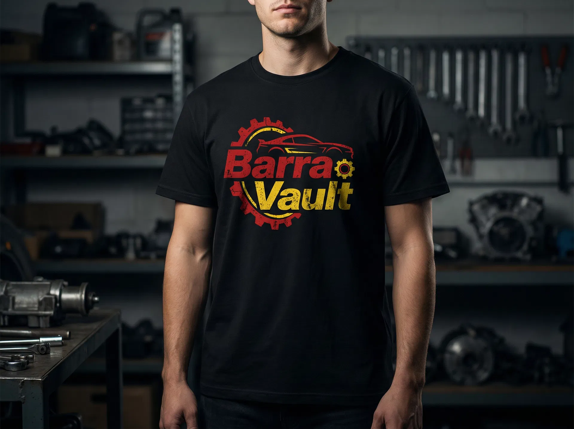 The Barra Vault Logo Tee — Heavyweight Syndicate Gear