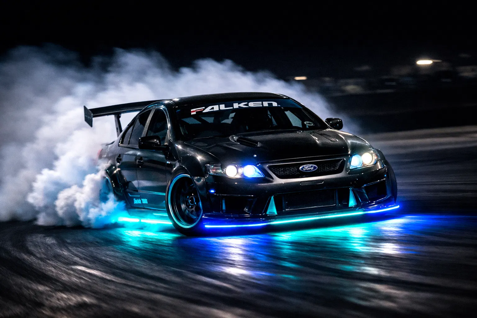 Ford Falcon Drift Poster — A2 | Smoke. Speed. Matte Finish.