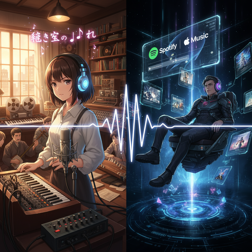 アニメ主題歌 影響力の異説と新説の解説図 - アニメ主題歌 再生回数記録と影響力の真実