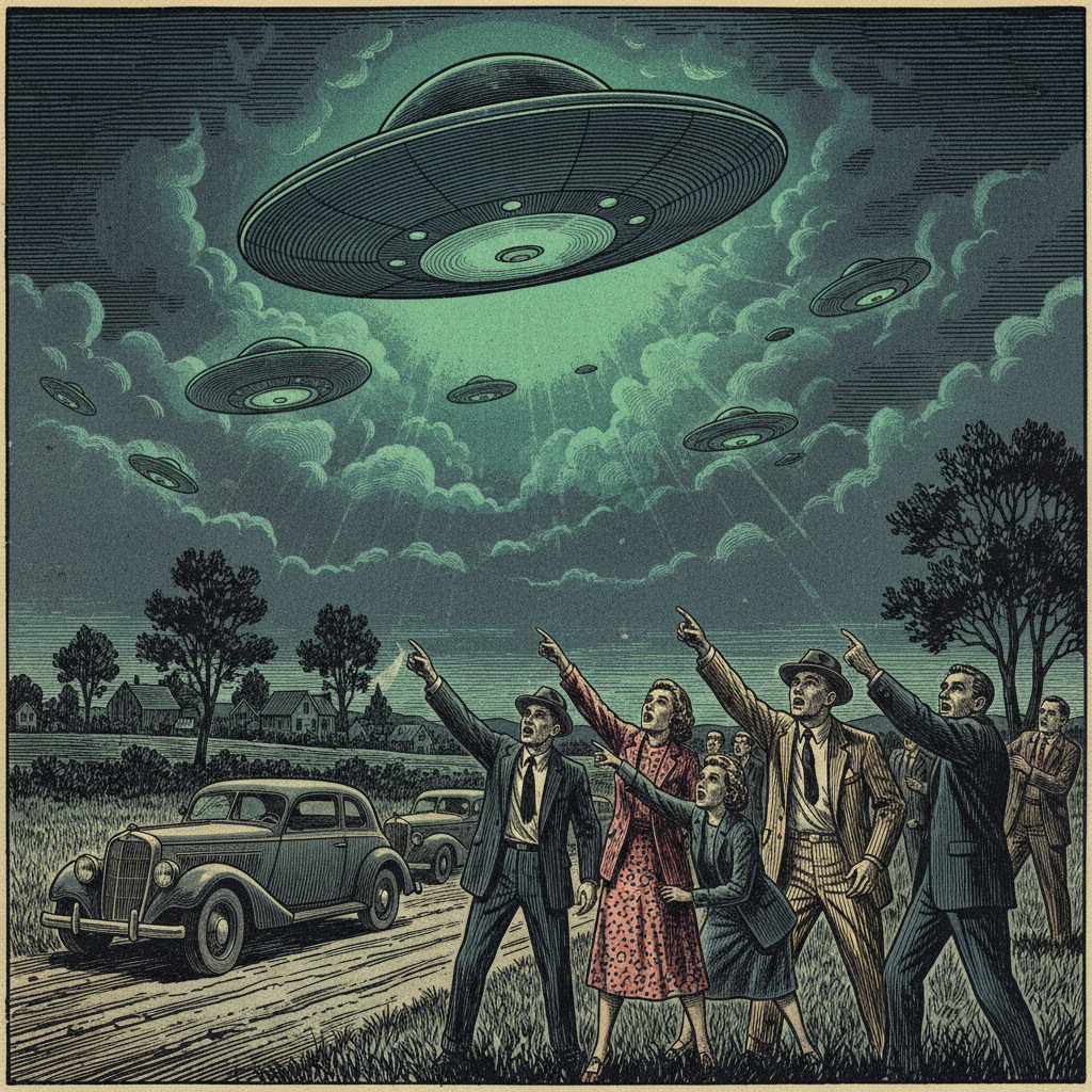 UFO目撃情報の歴史と都市伝説 真相の解説図 - UFO目撃情報と政府公開文書の真実を探る