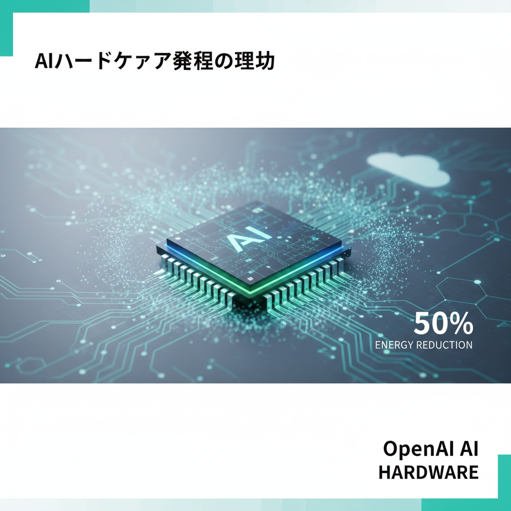 OpenAIのAIハードウェア開発の現状の解説図 - AIハードウェア:OpenAIの野望と未来