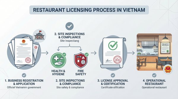 【2026年版】ベトナム飲食店営業許可の完全ガイド：法人設立からライセンス取得までの全ステップ