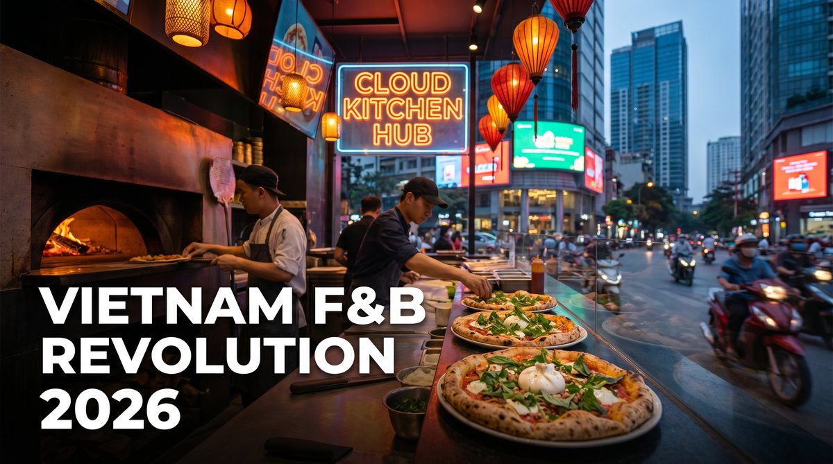 ベトナムF&Bセクターの大変革：クラウドキッチン・ハイブリッドカフェ・Pizza 4P'sのNY進出が示す業界の新潮流