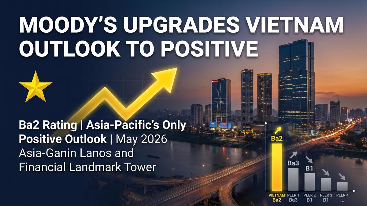 Moody'sがベトナム格付け見通しを「ポジティブ」に引き上げ：アジア太平洋唯一の評価が示す改革の成果