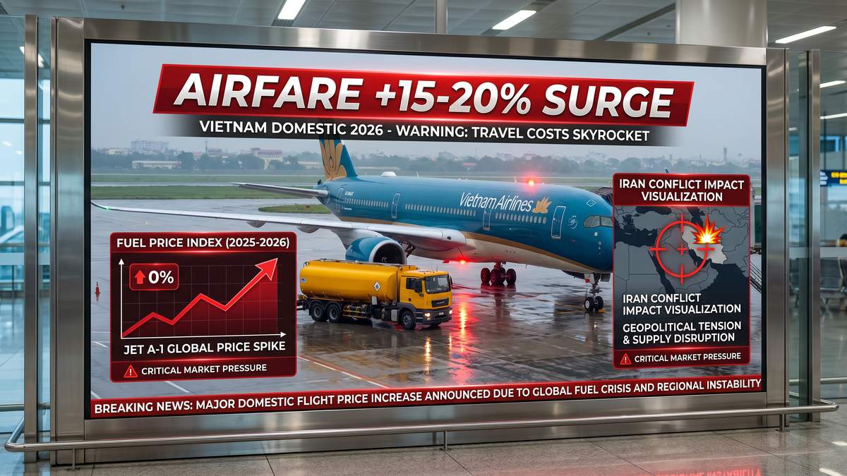 ベトナム国内航空運賃が15〜20%急騰：イラン紛争による燃料危機がホーチミン〜ハノイ路線を直撃