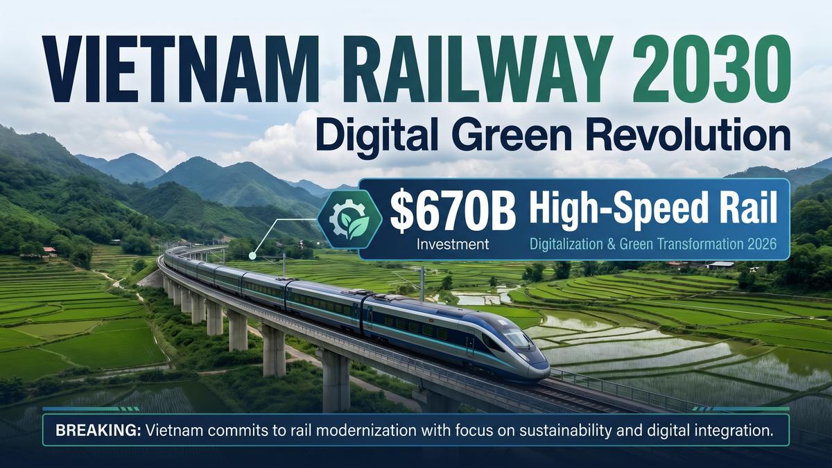 ベトナム鉄道のデジタル化・グリーン転換加速：2030年電化計画と日本・韓国の支援で新時代へ