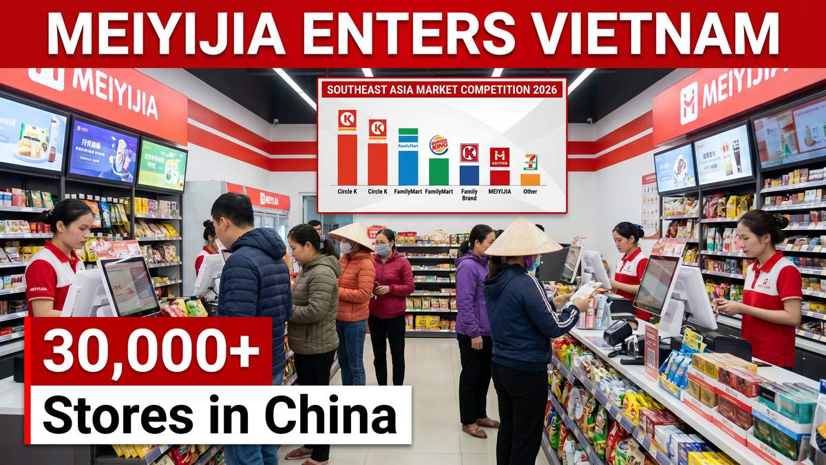 中国小売大手「美宜佳」がベトナム・マレーシア進出：東南アジア1万店舗計画の衝撃と日系・韓国系への影響