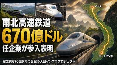 フランス企業がベトナム南北高速鉄道プロジェクトへの参入を表明：総工費670億ドルの世紀の大型インフラ