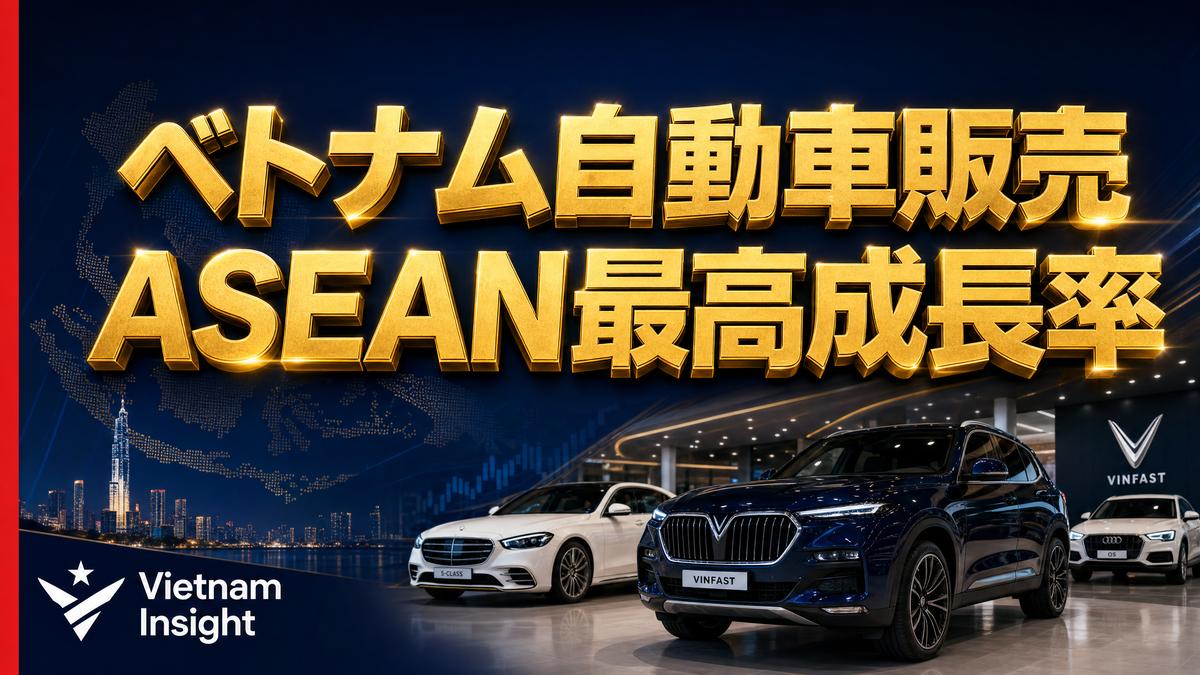 ベトナムの自動車販売成長率がASEAN最高水準——2025年の市場動向を分析