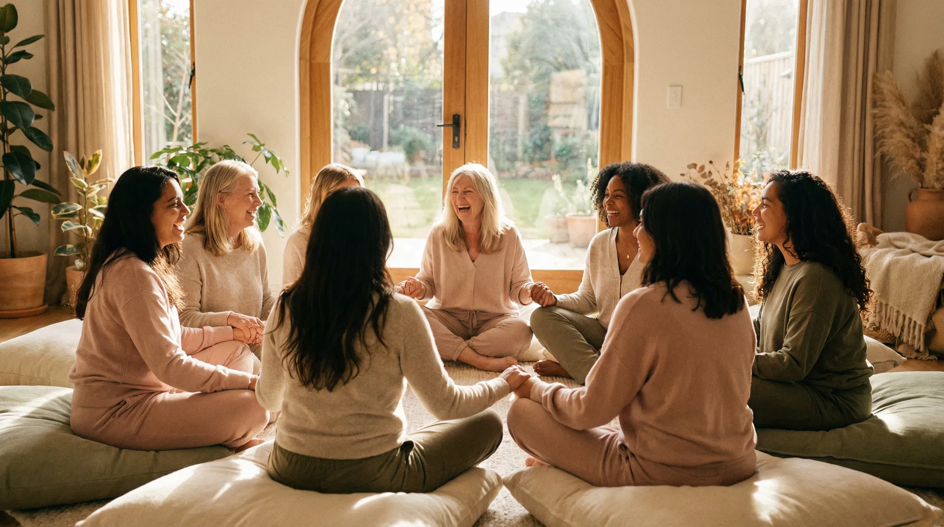 Women sitting in a circle