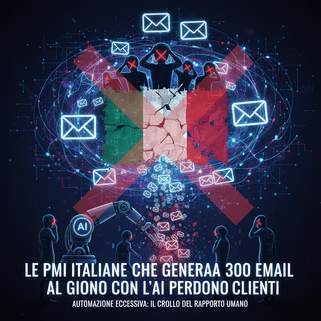 Le PMI italiane che generano 300 email al giorno con l'AI perdono clienti