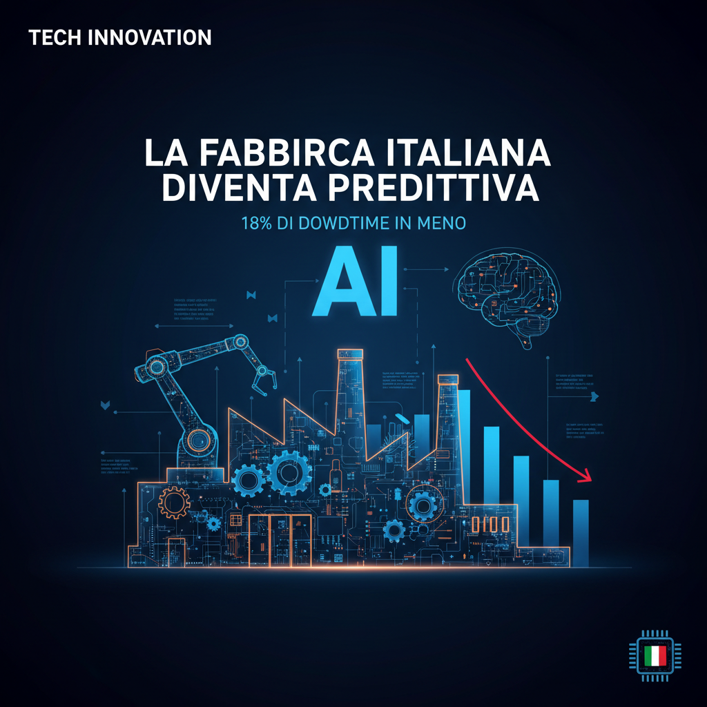 La fabbrica italiana diventa predittiva: 18% di downtime in meno con l'AI
