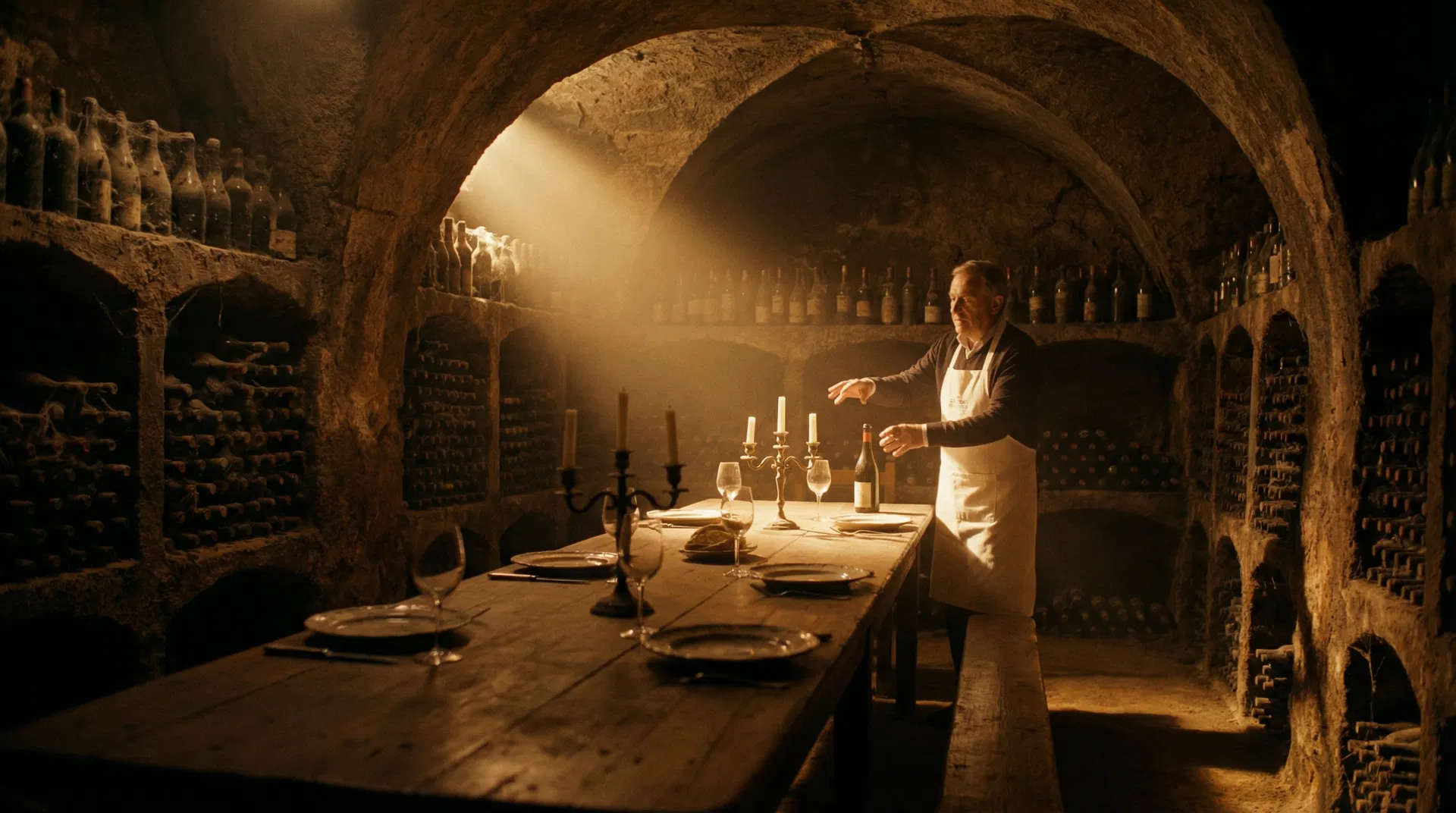 Ancient Italian wine cellar