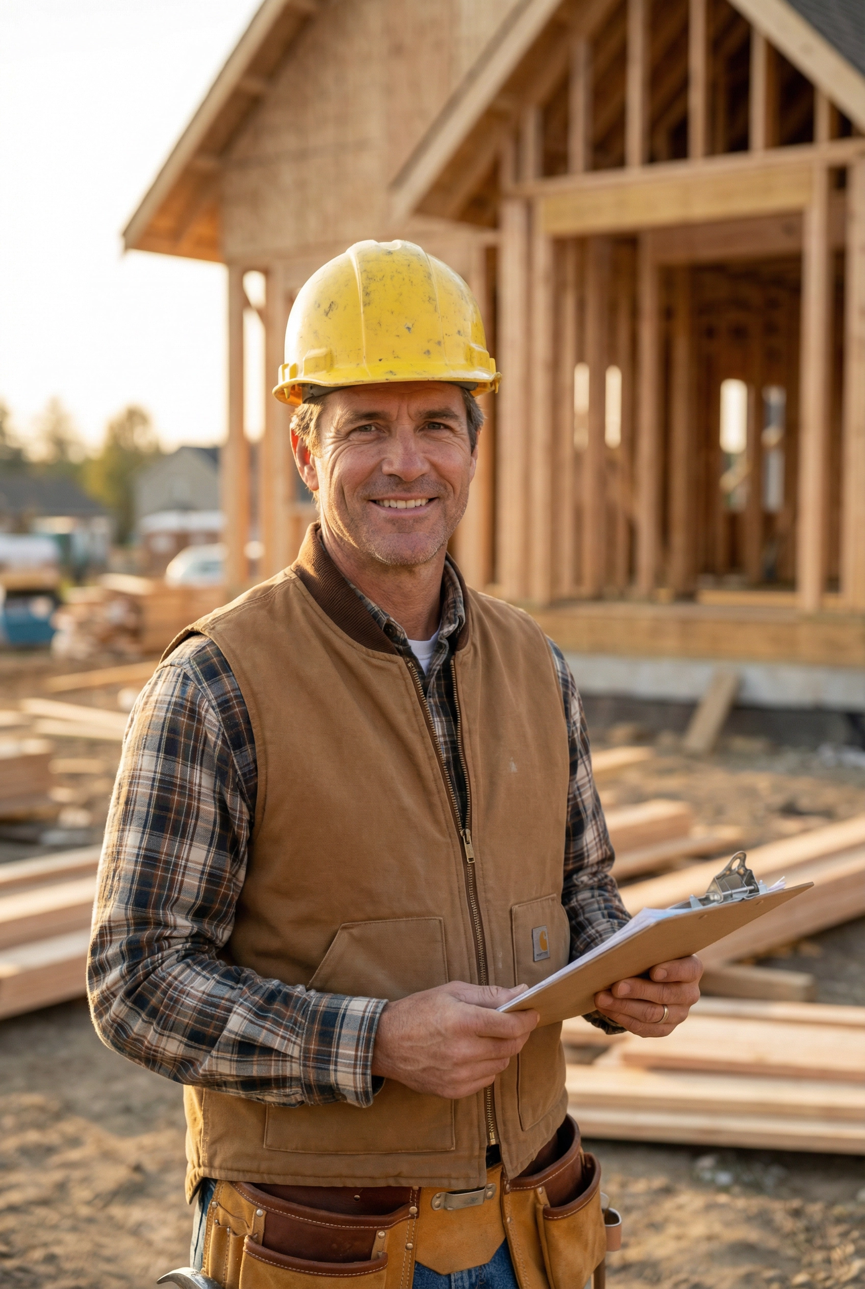 White male general contractor, small business owner