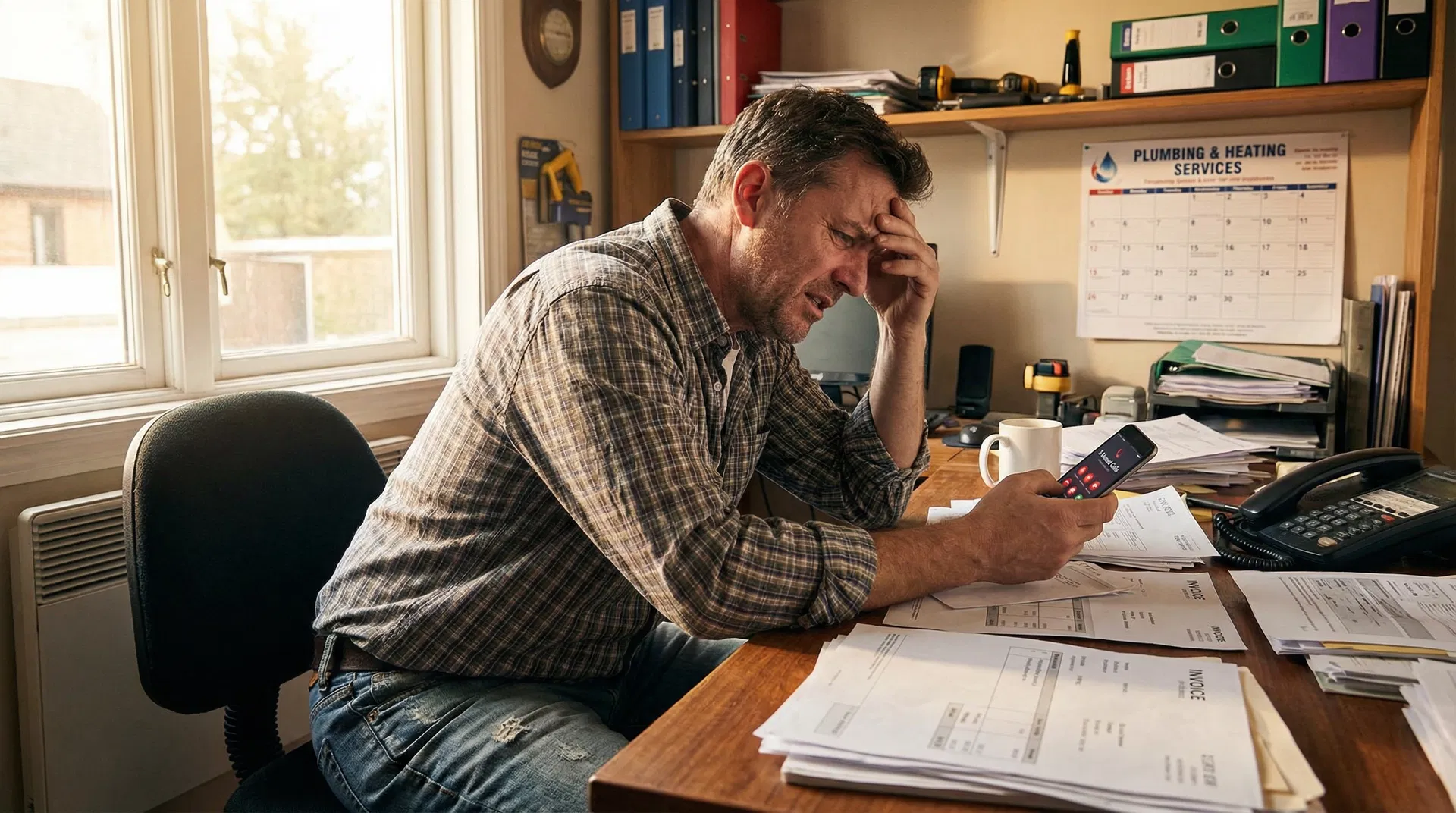 Frustrated business owner